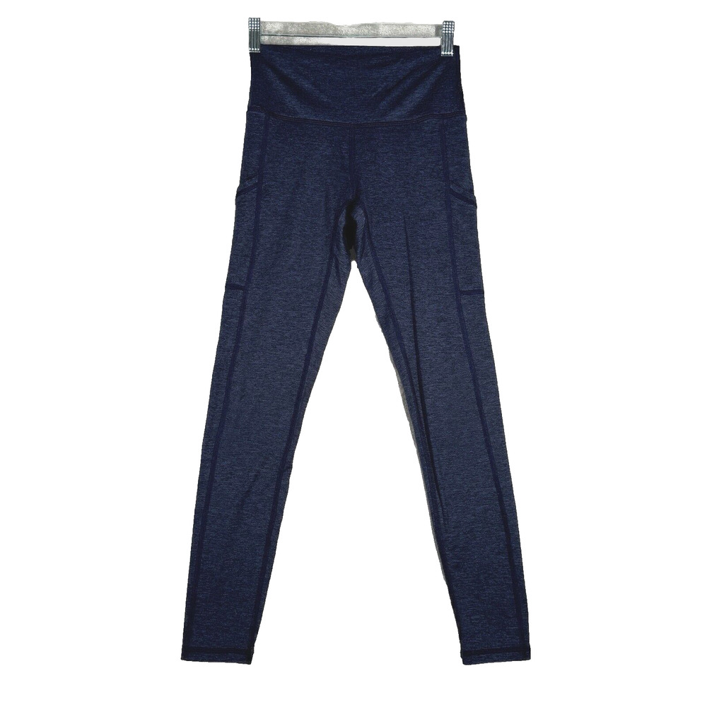Aerie Pants Womens Small Marled Blue Chill Play Move Leggings Workout Athleisure
